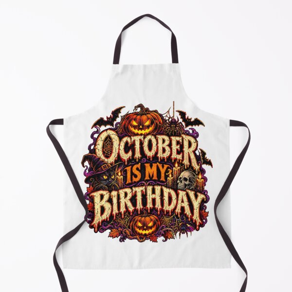 Item preview, October Is My Birthday Halloween Pumpkin designed and sold by QuiteOrbit.