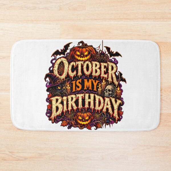 Item preview, October Is My Birthday Halloween Pumpkin designed and sold by QuiteOrbit.