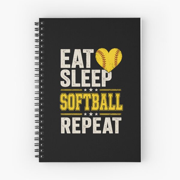 Item preview, Eat Sleep Softball Repeat designed and sold by Animavera.