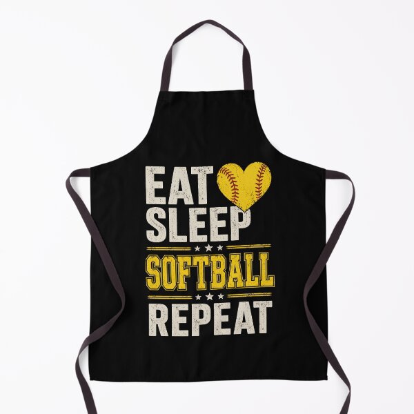 Item preview, Eat Sleep Softball Repeat designed and sold by Animavera.
