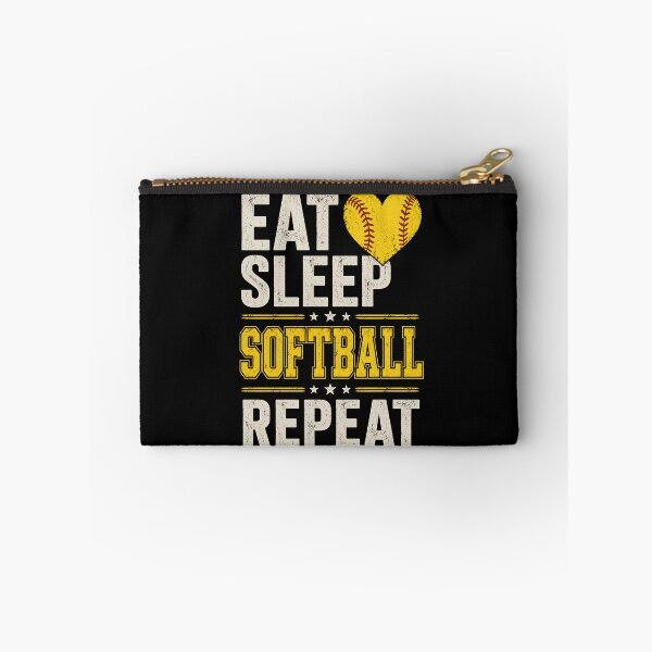 Item preview, Eat Sleep Softball Repeat designed and sold by Animavera.