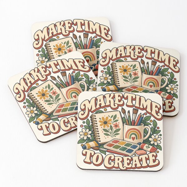 Item preview, Make Time to Create Retro Artist Design designed and sold by Mostafa Studio.