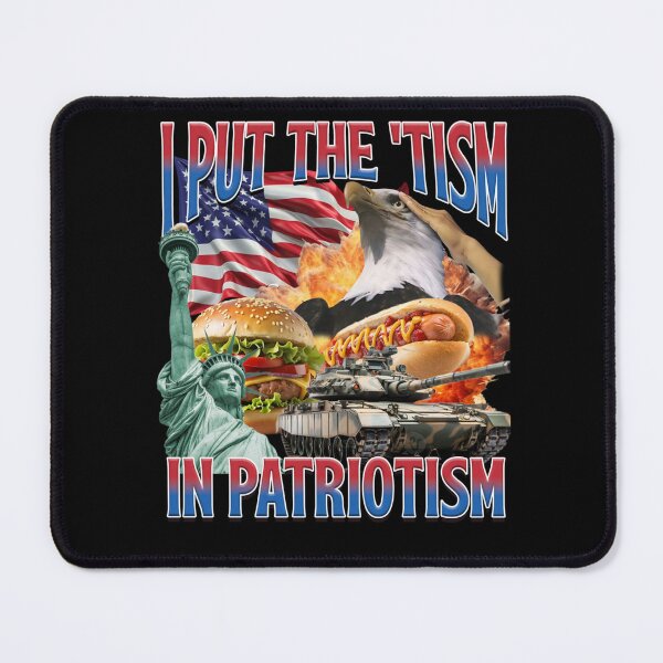 Item preview, I Put The 'Tism in Patriotism Funny Patriotic American Core designed and sold by alice12S56.