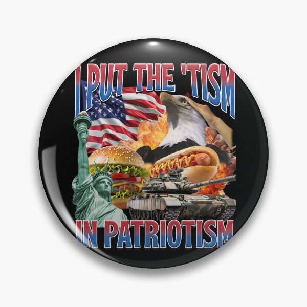 Item preview, I Put The 'Tism in Patriotism Funny Patriotic American Core designed and sold by alice12S56.