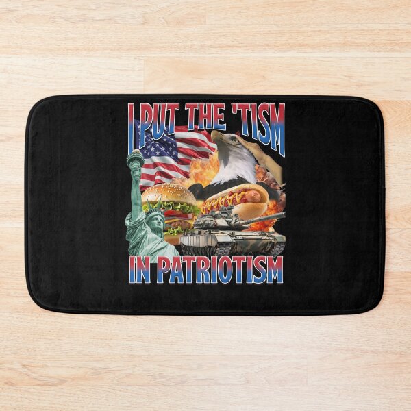 Item preview, I Put The 'Tism in Patriotism Funny Patriotic American Core designed and sold by alice12S56.