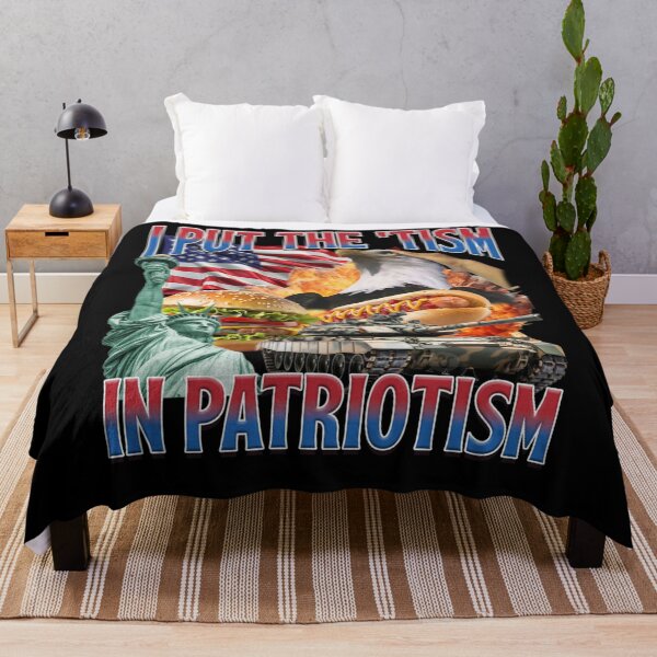 Item preview, I Put The 'Tism in Patriotism Funny Patriotic American Core designed and sold by alice12S56.
