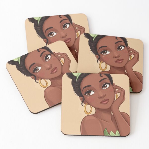 Item preview, Princess Tiana Elegant Green Fairytale Portrait designed and sold by JarekWinslow.