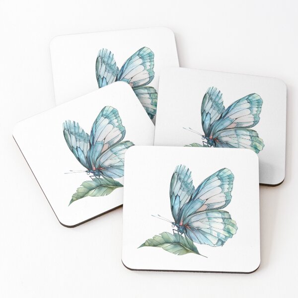 Item preview, Blue Butterfly | Elegant Nature Aesthetic Art designed and sold by Mandayartstudio.