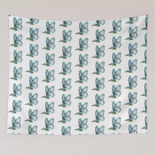 Item preview, Blue Butterfly | Elegant Nature Aesthetic Art designed and sold by Mandayartstudio.