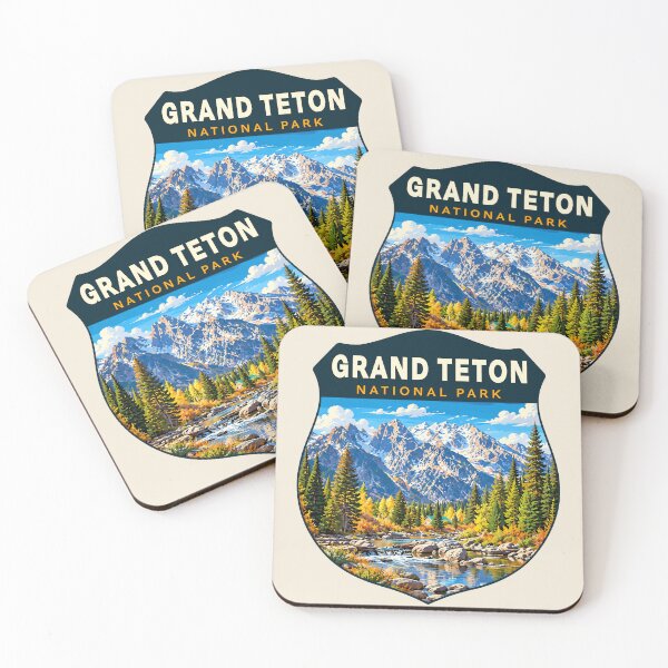 Item preview, Grand Teton National Park Retro Sticker designed and sold by Gideon Emmerich.