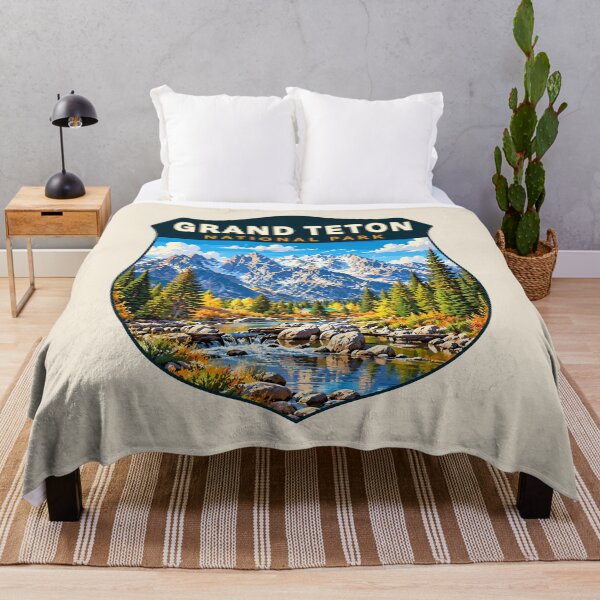 Item preview, Grand Teton National Park Retro Sticker designed and sold by Gideon Emmerich.