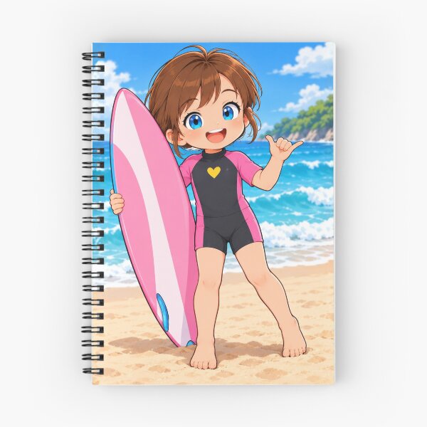 Item preview, Kenzie Surfer Girl Cartoon Character Design designed and sold by Kenzie & Co.