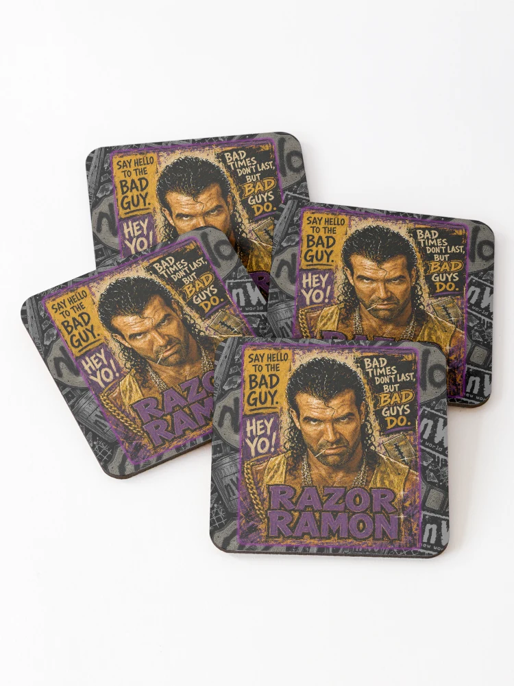 Thumbnail 1 of 5, Coasters (Set of 4), Razor Ramon designed and sold by TeeCodes.
