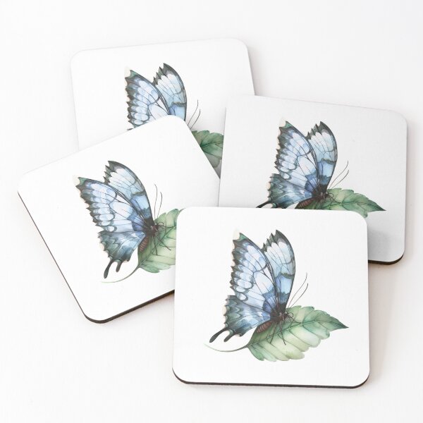 Item preview, Blue Butterfly | Elegant Nature Aesthetic Art designed and sold by Mandayartstudio.