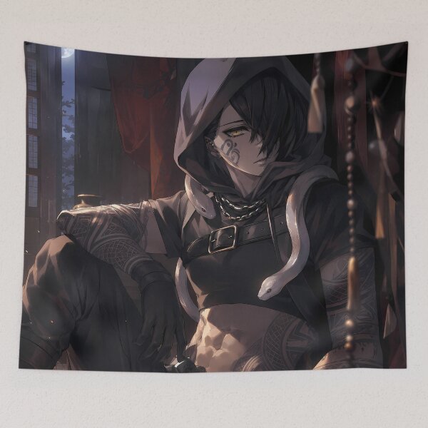 Item preview, Obanai Iguro Demon Slayer Moonlit Serpent Chamber designed and sold by SolenneAzur.
