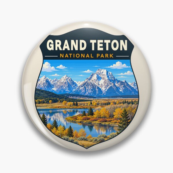 Item preview, Grand Teton National Park Retro Sticker designed and sold by Gideon Emmerich.