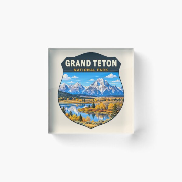 Item preview, Grand Teton National Park Retro Sticker designed and sold by Gideon Emmerich.