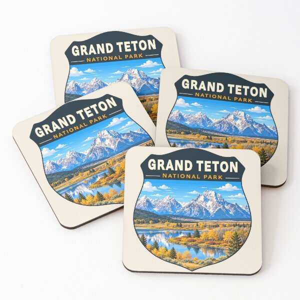 Item preview, Grand Teton National Park Retro Sticker designed and sold by Gideon Emmerich.