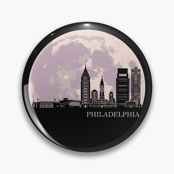 Item preview, Philadelphia Moonlight Skyline designed and sold by Travelpeak.