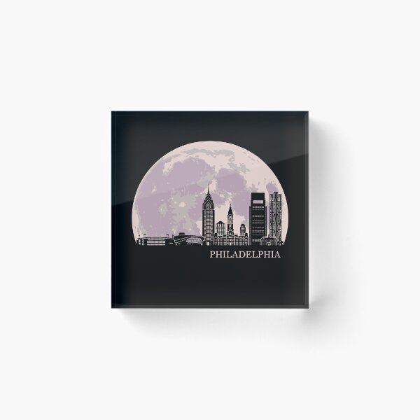 Item preview, Philadelphia Moonlight Skyline designed and sold by Travelpeak.