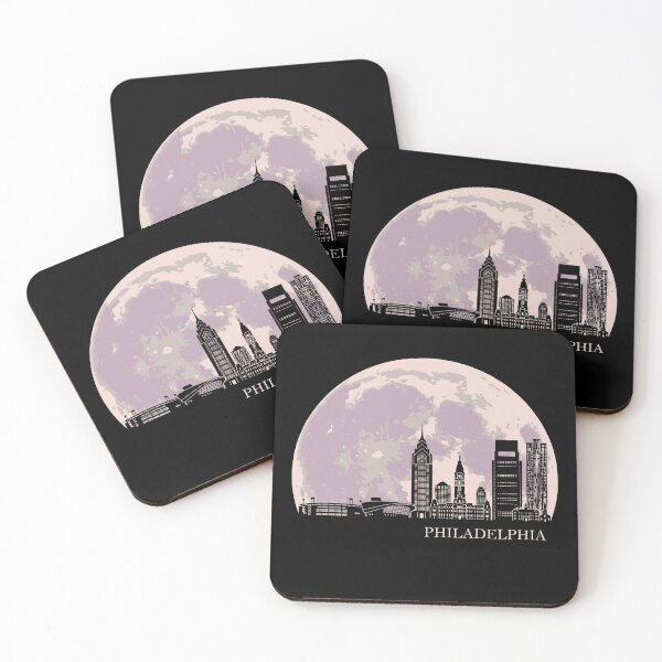 Item preview, Philadelphia Moonlight Skyline designed and sold by Travelpeak.