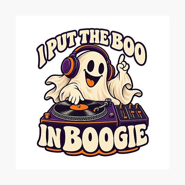 Item preview, Ghost DJ — I Put the Boo in Boogie designed and sold by SAS-Designer.