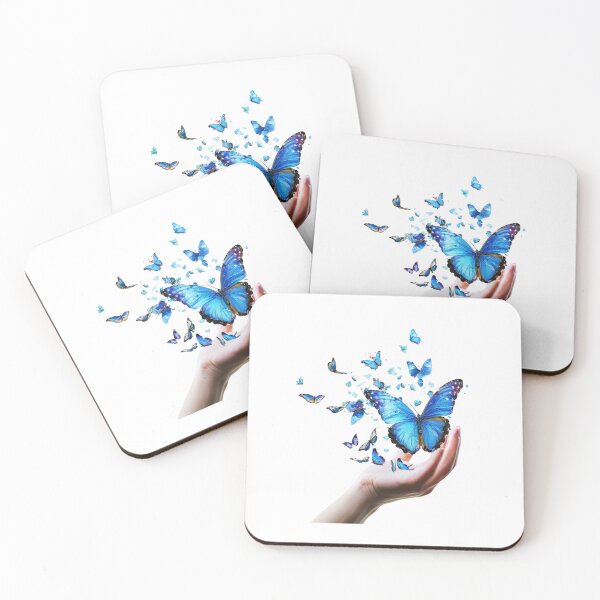 Item preview, Blue Butterfly | Elegant Nature Aesthetic Art designed and sold by Mandayartstudio.