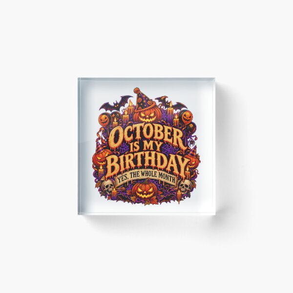 Item preview, Spooky October Birthday Halloween designed and sold by QuiteOrbit.