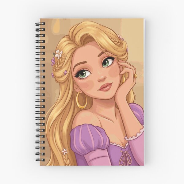 Item preview, Rapunzel Long Blonde Hair Purple Princess Portrait designed and sold by JarekWinslow.