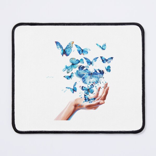Item preview, Blue Butterfly | Elegant Nature Aesthetic Art designed and sold by Mandayartstudio.