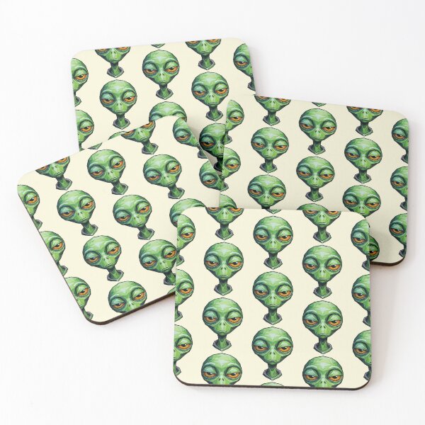 Item preview, Green Alien Minimal Face designed and sold by Poppflix-TM.