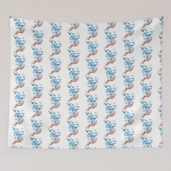 Item preview, Blue Butterfly | Elegant Nature Aesthetic Art designed and sold by Mandayartstudio.