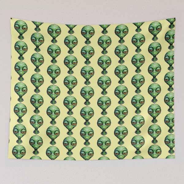 Item preview, Green Alien Minimal Face designed and sold by Poppflix-TM.