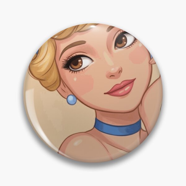 Item preview, Cinderella Blue Dress Classic Princess Portrait designed and sold by JarekWinslow.
