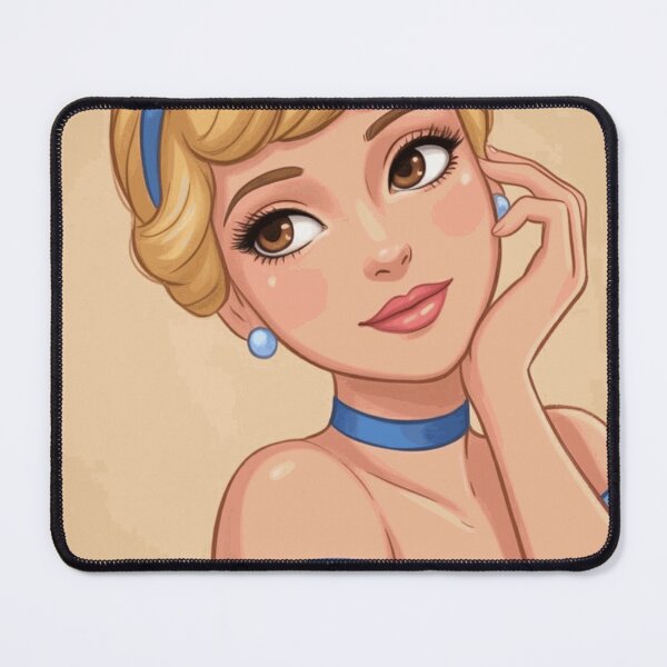 Item preview, Cinderella Blue Dress Classic Princess Portrait designed and sold by JarekWinslow.