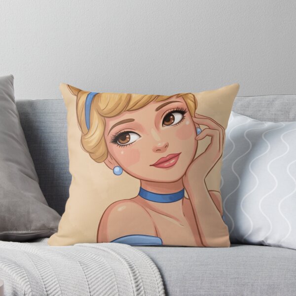 Item preview, Cinderella Blue Dress Classic Princess Portrait designed and sold by JarekWinslow.