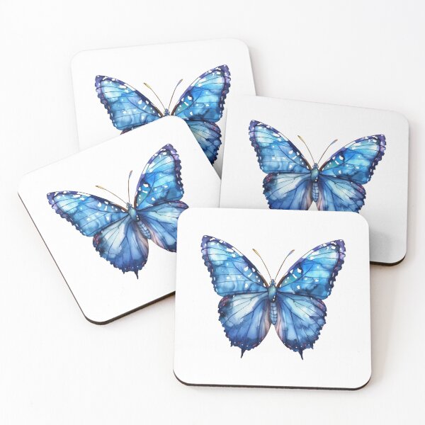 Item preview, Blue Butterfly | Elegant Nature Aesthetic Art designed and sold by Mandayartstudio.