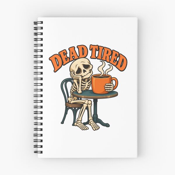 Item preview, Dead Tired Skeleton with Coffee — Funny Caffeine Art designed and sold by SAS-Designer.