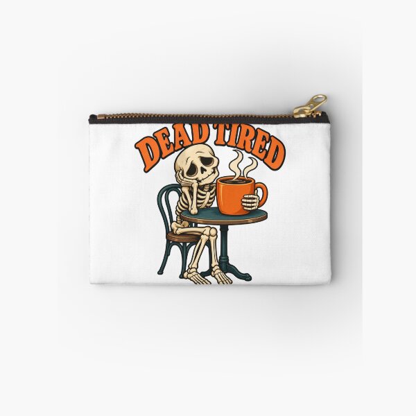 Item preview, Dead Tired Skeleton with Coffee — Funny Caffeine Art designed and sold by SAS-Designer.