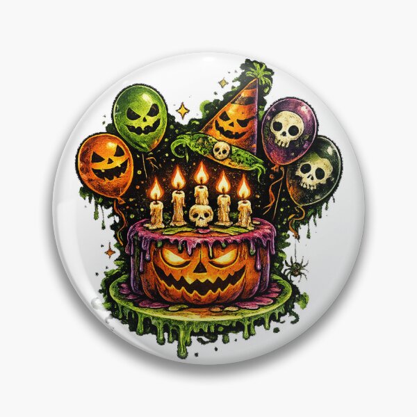 Item preview, Halloween Skull Spooky Birthday October designed and sold by QuiteOrbit.