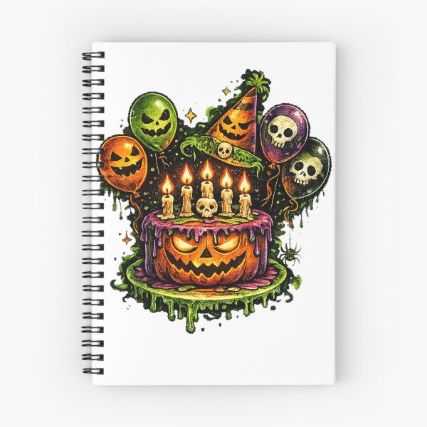 Item preview, Halloween Skull Spooky Birthday October designed and sold by QuiteOrbit.
