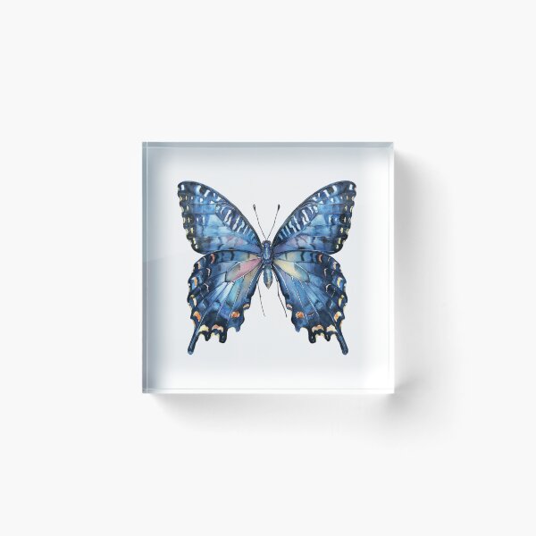 Item preview, Blue Butterfly | Elegant Nature Aesthetic Art designed and sold by Mandayartstudio.