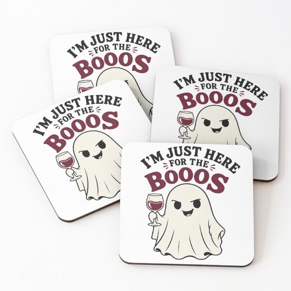 Item preview, I'm Just Here for the Booos Wine Ghost designed and sold by Hermits-Loft.