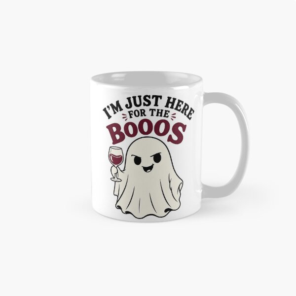 Item preview, I'm Just Here for the Booos Wine Ghost designed and sold by Hermits-Loft.