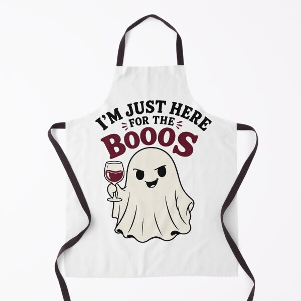 Item preview, I'm Just Here for the Booos Wine Ghost designed and sold by Hermits-Loft.