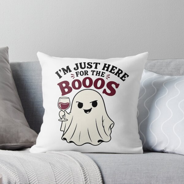 Item preview, I'm Just Here for the Booos Wine Ghost designed and sold by Hermits-Loft.