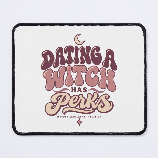 Item preview, Dating A Witch Has Perks Funny Halloween Girlfriend Tee designed and sold by PhylonBoxx.