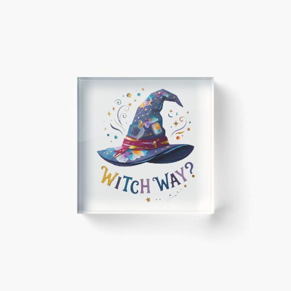 Item preview, Witch Way Pun - Celestial 3D Papercut Magical Witch Hat designed and sold by MT-Hub | Art for Every Soul.