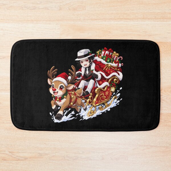 Item preview, Muzan Kibutsuji Demon Slayer Christmas Reindeer Sleigh Delivery designed and sold by SolenneAzur.