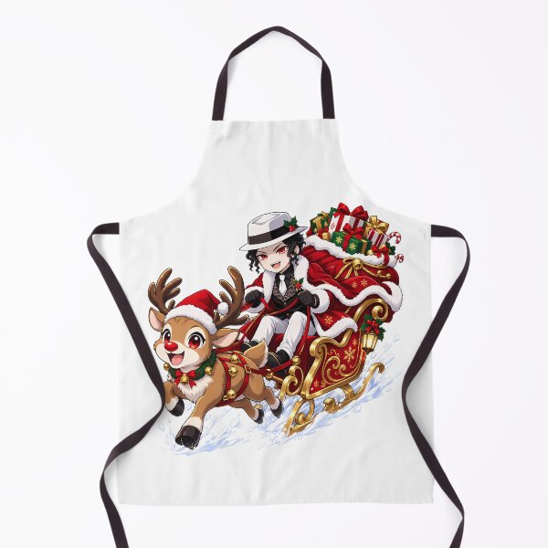 Item preview, Muzan Kibutsuji Demon Slayer Christmas Reindeer Sleigh Delivery designed and sold by SolenneAzur.